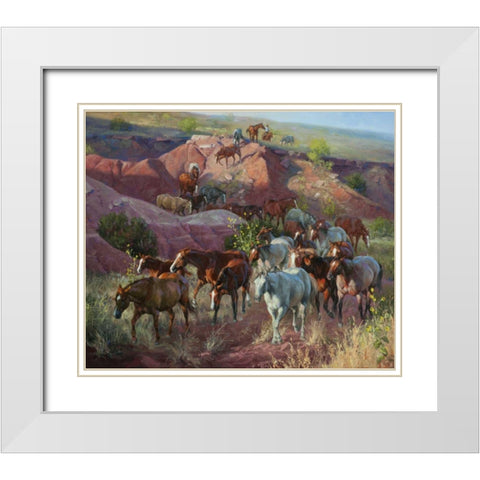 Into the Draw White Modern Wood Framed Art Print with Double Matting by Sorenson, Jack