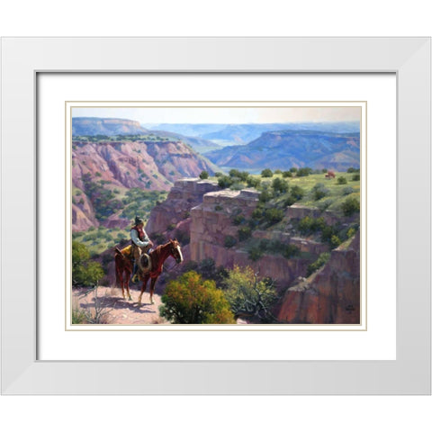 Hard to Get To White Modern Wood Framed Art Print with Double Matting by Sorenson, Jack