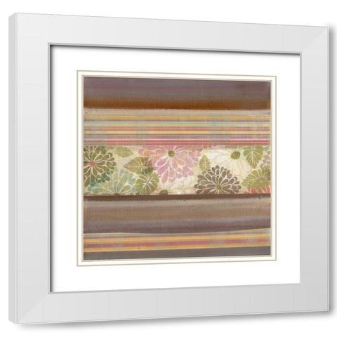 Pretty in Pink I White Modern Wood Framed Art Print with Double Matting by Green-Aldridge, W.