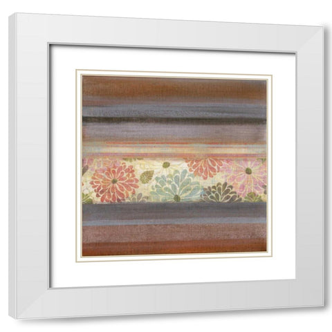 Pretty in Pink II White Modern Wood Framed Art Print with Double Matting by Green-Aldridge, W.
