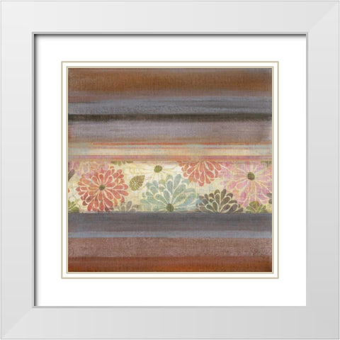 Pretty in Pink II White Modern Wood Framed Art Print with Double Matting by Green-Aldridge, W.