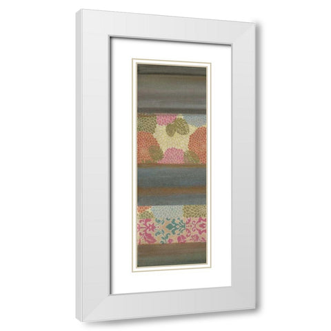 Pretty in Pink III White Modern Wood Framed Art Print with Double Matting by Green-Aldridge, W.