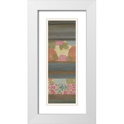 Pretty in Pink III White Modern Wood Framed Art Print with Double Matting by Green-Aldridge, W.