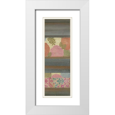 Pretty in Pink IV White Modern Wood Framed Art Print with Double Matting by Green-Aldridge, W.