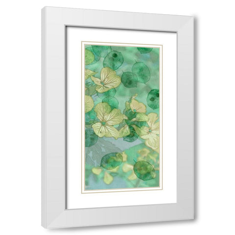 Mint Progeny II White Modern Wood Framed Art Print with Double Matting by Chandler, Sharon