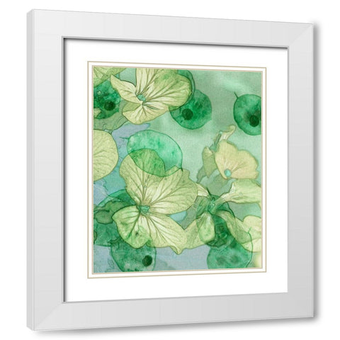 Mint Progeny III White Modern Wood Framed Art Print with Double Matting by Chandler, Sharon