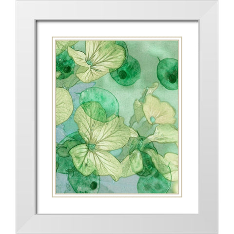 Mint Progeny III White Modern Wood Framed Art Print with Double Matting by Chandler, Sharon