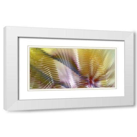 Symphonic I White Modern Wood Framed Art Print with Double Matting by Burghardt, James