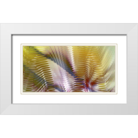 Symphonic I White Modern Wood Framed Art Print with Double Matting by Burghardt, James