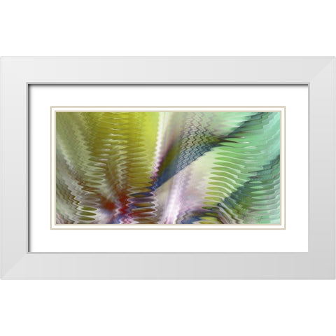 Symphonic II White Modern Wood Framed Art Print with Double Matting by Burghardt, James