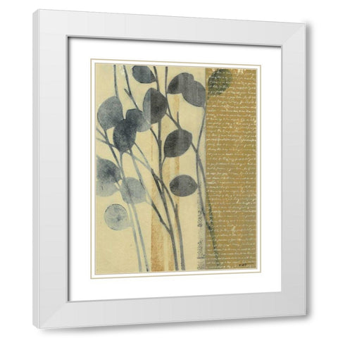 Whisper II White Modern Wood Framed Art Print with Double Matting by Wyatt Jr., Norman