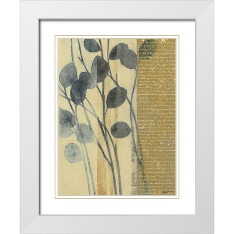 Whisper II White Modern Wood Framed Art Print with Double Matting by Wyatt Jr., Norman