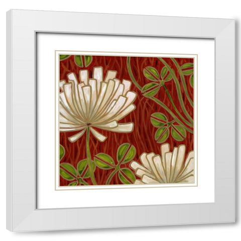 Gretchen I White Modern Wood Framed Art Print with Double Matting by Deans, Karen
