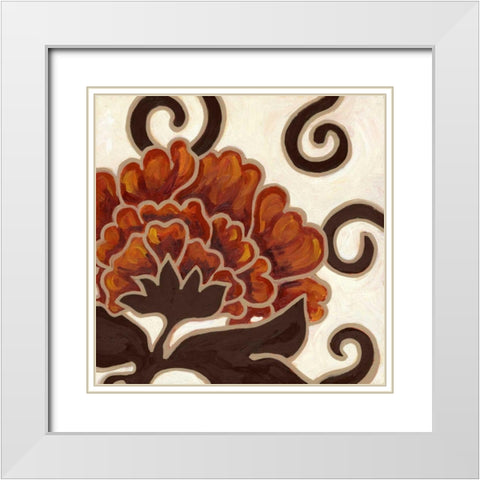 Lynne II White Modern Wood Framed Art Print with Double Matting by Deans, Karen