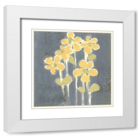 Sunny Breeze II White Modern Wood Framed Art Print with Double Matting by Vision Studio
