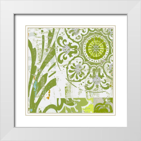 Big Wheel II White Modern Wood Framed Art Print with Double Matting by Mountain, Ricki