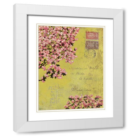 Postage VIII White Modern Wood Framed Art Print with Double Matting by Novak, Rick