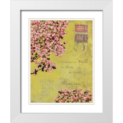 Postage VIII White Modern Wood Framed Art Print with Double Matting by Novak, Rick