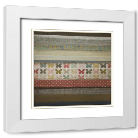 Best Friends White Modern Wood Framed Art Print with Double Matting by Green-Aldridge, W.