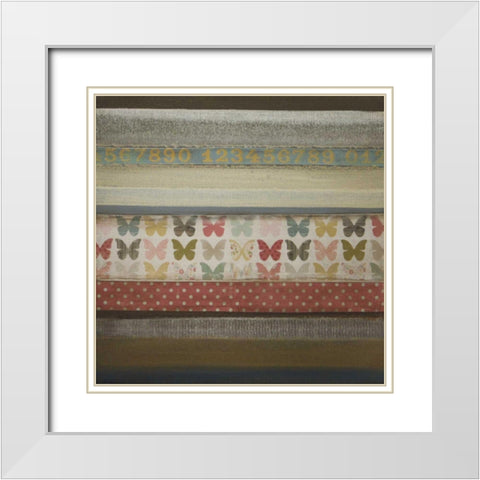 Best Friends White Modern Wood Framed Art Print with Double Matting by Green-Aldridge, W.