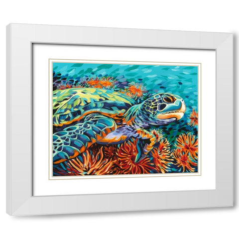 Sea Sweetheart I White Modern Wood Framed Art Print with Double Matting by Vitaletti, Carolee