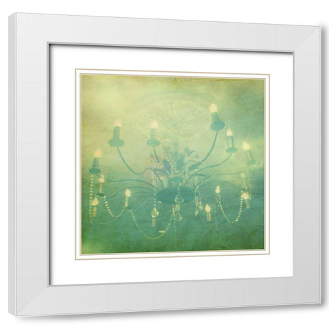 Fancy I White Modern Wood Framed Art Print with Double Matting by Jorgensen, Jennifer