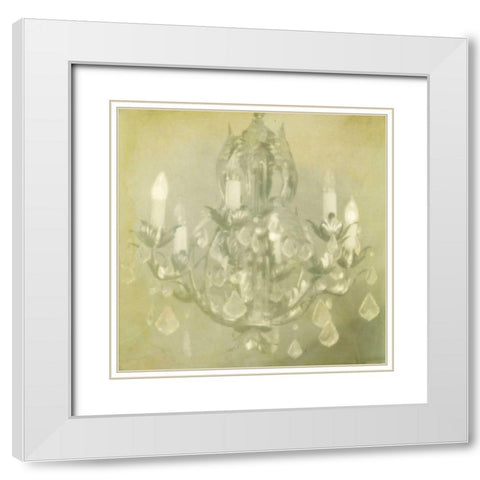 Fancy II White Modern Wood Framed Art Print with Double Matting by Jorgensen, Jennifer