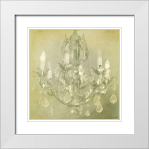 Fancy II White Modern Wood Framed Art Print with Double Matting by Jorgensen, Jennifer