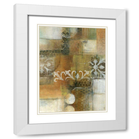 Modern Note II White Modern Wood Framed Art Print with Double Matting by Green-Aldridge, Willie