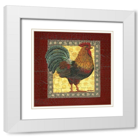 Chic Rainbow White Modern Wood Framed Art Print with Double Matting by Russell, Wendy