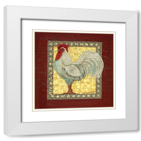 Chic White White Modern Wood Framed Art Print with Double Matting by Russell, Wendy