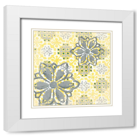 Elegant November II White Modern Wood Framed Art Print with Double Matting by Zarris, Chariklia