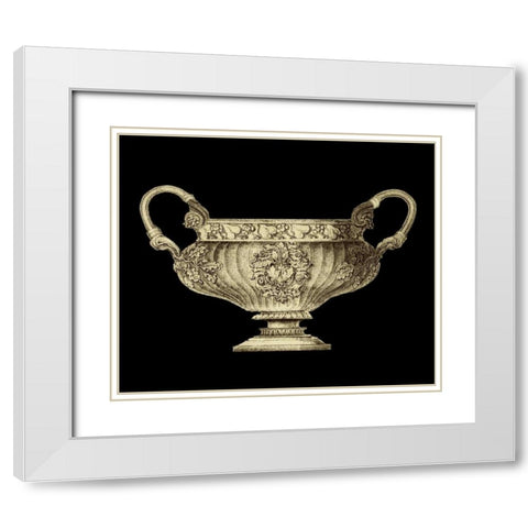 Garden Antiquities I White Modern Wood Framed Art Print with Double Matting by Vision Studio