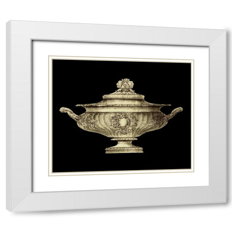 Garden Antiquities II White Modern Wood Framed Art Print with Double Matting by Vision Studio