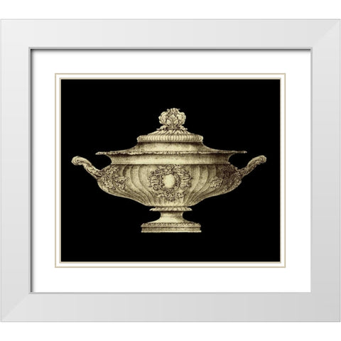 Garden Antiquities II White Modern Wood Framed Art Print with Double Matting by Vision Studio