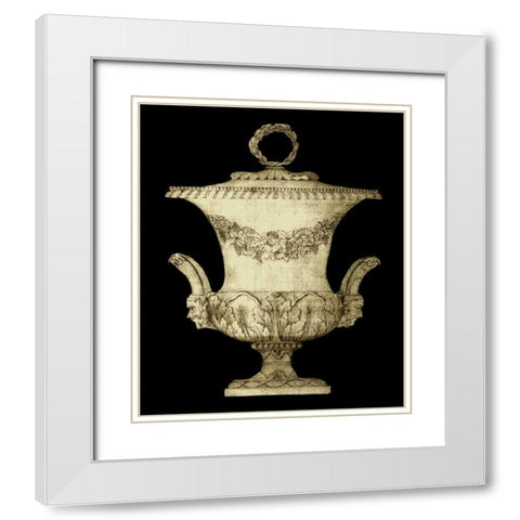 Garden Antiquities III White Modern Wood Framed Art Print with Double Matting by Vision Studio