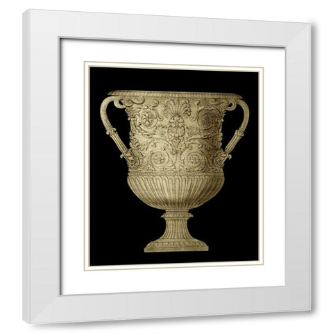 Garden Antiquitites V White Modern Wood Framed Art Print with Double Matting by Vision Studio