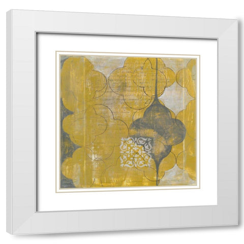 Marrakesh II White Modern Wood Framed Art Print with Double Matting by Goldberger, Jennifer