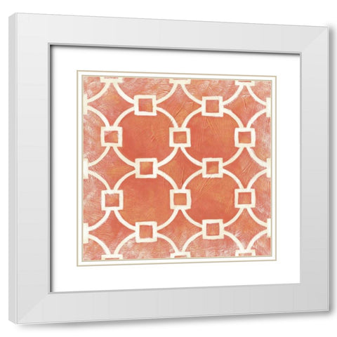 Modern Symmetry VIII White Modern Wood Framed Art Print with Double Matting by Zarris, Chariklia