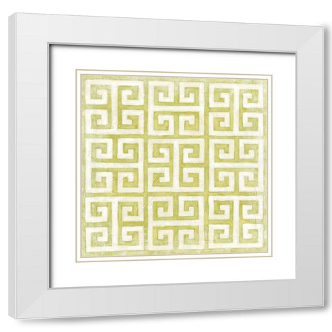 Modern Symmetry IX White Modern Wood Framed Art Print with Double Matting by Zarris, Chariklia