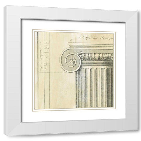 Decorative Elegance II White Modern Wood Framed Art Print with Double Matting by Harper, Ethan