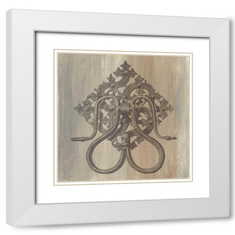 Decorative Elegance III White Modern Wood Framed Art Print with Double Matting by Harper, Ethan