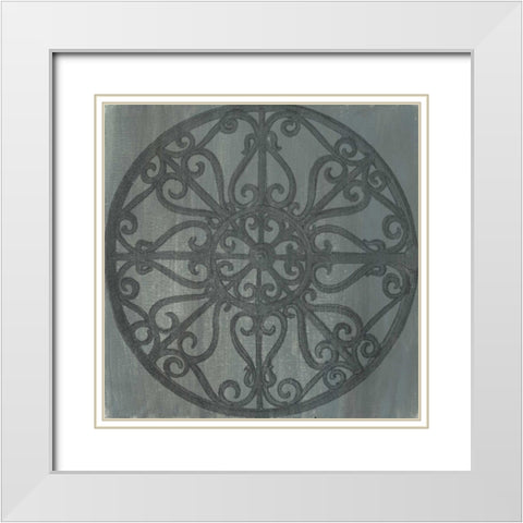 Decorative Elegance V White Modern Wood Framed Art Print with Double Matting by Harper, Ethan