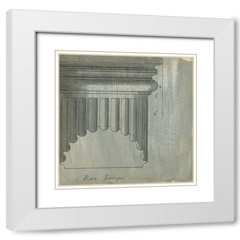Decorative Elegance VI White Modern Wood Framed Art Print with Double Matting by Harper, Ethan