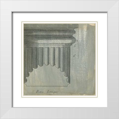 Decorative Elegance VI White Modern Wood Framed Art Print with Double Matting by Harper, Ethan