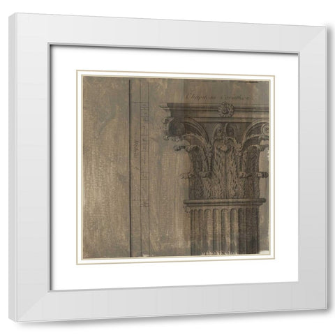 Decorative Elegance VIII White Modern Wood Framed Art Print with Double Matting by Harper, Ethan