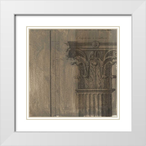 Decorative Elegance VIII White Modern Wood Framed Art Print with Double Matting by Harper, Ethan