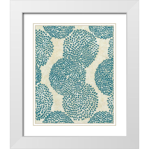 Four Sisters IV White Modern Wood Framed Art Print with Double Matting by Zarris, Chariklia