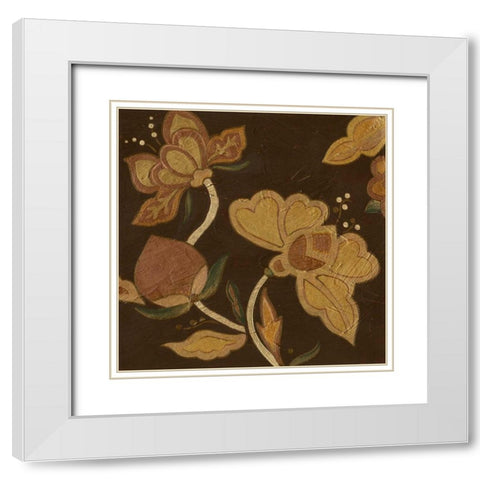 Vintage Kimono I White Modern Wood Framed Art Print with Double Matting by Vess, June Erica