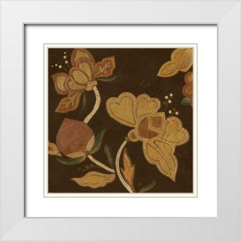 Vintage Kimono I White Modern Wood Framed Art Print with Double Matting by Vess, June Erica